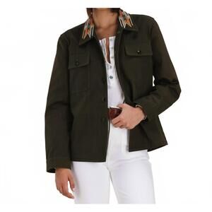 NEW FORTELA embroidered army shirt in mix